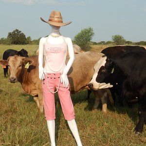 Betsey Johnson size 6- HOT PINK DESIGNER PANT